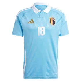 Belgia Mangala 18 Bortedrakt EM 2024 Kortermet